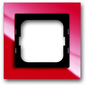 ABB 1754-0-4340 Рамка 1-постовая, серия axcent, цвет красный