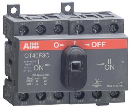 ABB 1SCA104913R1001 Manual change-over switch, I-O-II -operation, open transition