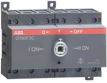 ABB 1SCA105402R1001 Manual change-over switch, I-O-II -operation, open transition
