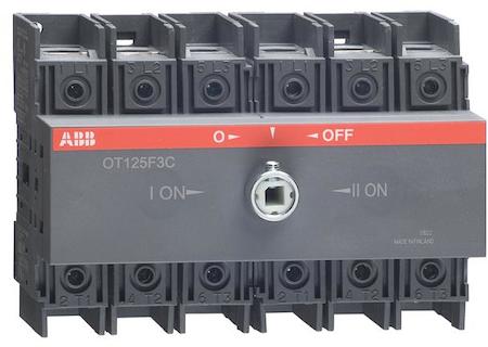 ABB 1SCA105037R1001 Manual change-over switch, I-O-II -operation, open transition