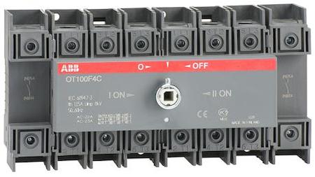 ABB 1SCA105019R1001 Manual change-over switch, I-O-II -operation, open transition