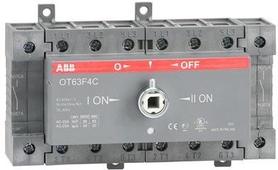 ABB 1SCA105369R1001 Manual change-over switch, I-O-II -operation, open transition