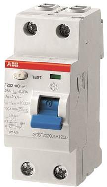 ABB 2CSF202001R1900 Residual Current Device - F202 AC-100/0,03