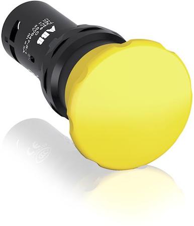 ABB 1SFA619126R1073 Yellow Compact Mushroom Pushbutton