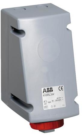 ABB 2CMA168473R1000 Surface socket-outlet for looping, 3h, 16A, IP67, 3P+N+E