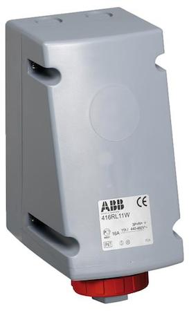 ABB 2CMA168478R1000 Surface socket-outlet for looping, 11h, 16A, IP67, 3P+N+E