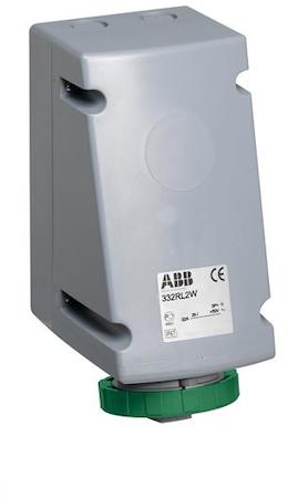 ABB 2CMA168485R1000 Surface socket-outlet for looping, 2h, 32A, IP67, 3P+E