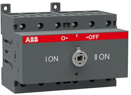 ABB 1SCA105338R1001 Manual change-over switch, I-O-II -operation, open transition