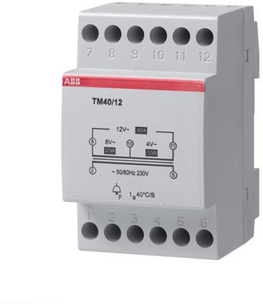 ABB 2CSM401041R0801 Fail-safe transformer - 40 VA - secondary voltage: 12-24 V