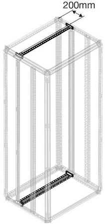 ABB 1STQ001336B0000 2 galvaniz. sheet crosspieces cc w=400mm