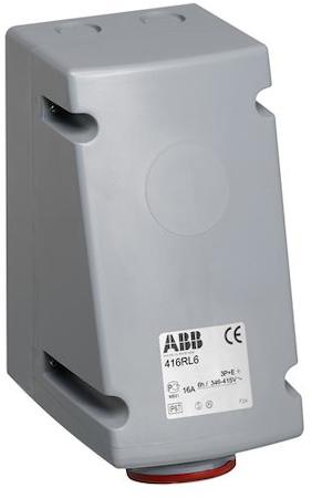 ABB 2CMA168407R1000 Industrial Socket Outlets for Looping, 3P+N+E, 16 A, 277/480 … 288/500 V