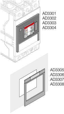 ABB 1STQ008302A0000 xt1 4P flange for din-rail mounting