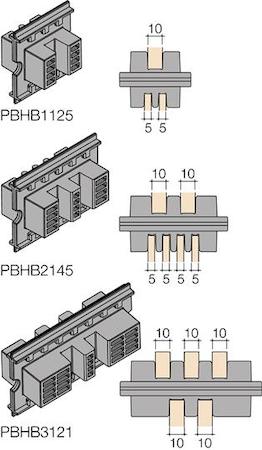 ABB 1STQ007426A0000 24 busbars insulated supports l=50mm