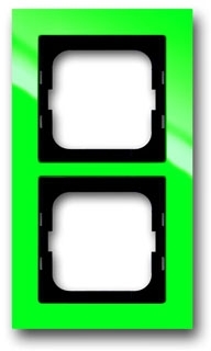 ABB 1754-0-4338 Рамка 2-постовая, серия axcent, цвет зелёный
