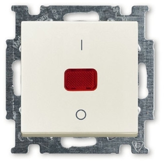 ABB 1020-0-0090 Выключатель с клавишей, 2-полюсный, 20 А, Basic 55, слоновая кость