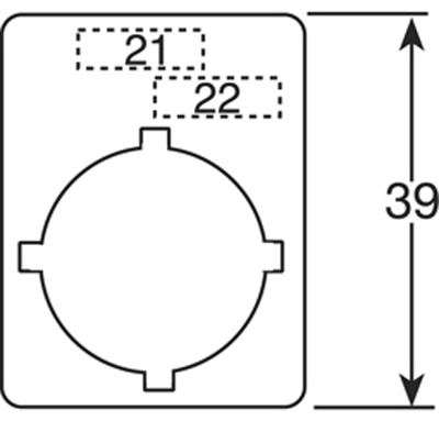 ABB SK615552-53 Шильдик серебряный *OFF-ON* (2-х позиционные переключатели)