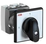 ABB 1SCA126440R1001 OC25 Cam switch, Ith=25A, ON-OFF, 2-contacts, Snap-on door mounting, Black Basic handle