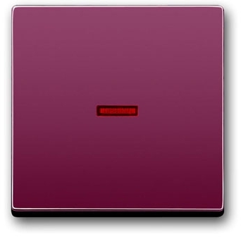 ABB 1751-0-2817 Клавиша для механизма 1-клавишного выключателя/переключателя/кнопки с красной линзой, серия solo/future, цвет toscana/красный