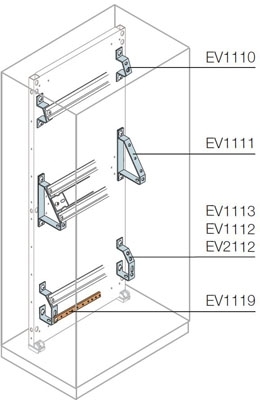 ABB EV1110 Держатель угловой на 1 ряд клеммников (50шт)