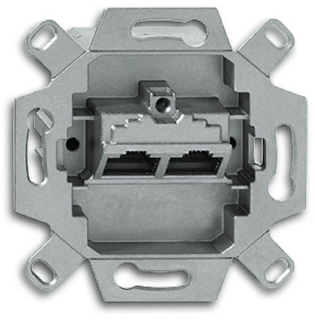 ABB 0230-0-0284 Мех-м 2-ой компьютерной розетки RJ 45 кат. 5e, 250 МГц, 8(8)/8(8 )