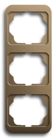 ABB 1754-0-1769 Рамка 3-постовая, вертикальная, серия alpha nea, цвет бронза