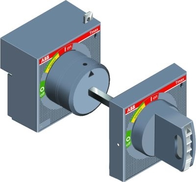 ABB 1SDA051384R1 Рукоятка поворотная на дверцу RHE_EM T1-T2-T3 EMER. RETURNED