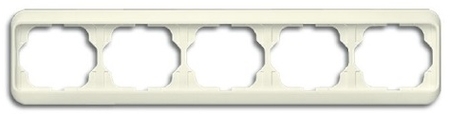 ABB 1754-0-3823 Рамка 5-постовая, горизонтальная, серия alpha nea, цвет слоновая кость