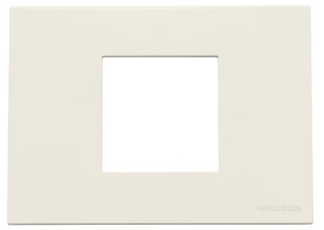ABB N2472 BL Рамка итальянского стандарта на 2 модуля, серия Zenit, цвет альпийский белый