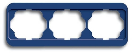 ABB 1754-0-2890 Рамка 3-постовая, горизонтальная, серия alpha nea, цвет синий