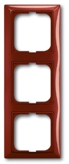 ABB 1725-0-1518 Рамка 3-постовая, серия Basic 55, цвет foyer-red