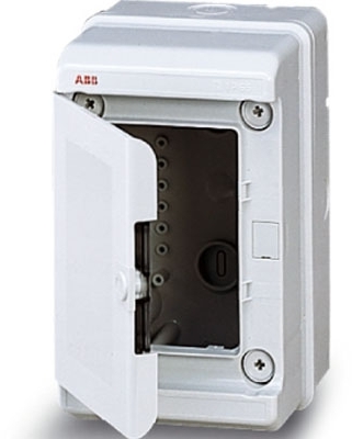 ABB 12764 EUROPA IP65 бокс настенный 140х220х140мм ШхВхГ непрозр.дверь серый