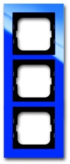 ABB 1754-0-4345 Рамка 3-постовая, серия axcent, цвет синий