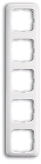 ABB 1725-0-0969 Рамка 5-постовая, серия Reflex SI, цвет альпийский белый