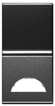 ABB N2101.9 AN Клавиша 1-клавишного 1-модульного выключателя/переключателя/кнопки с окном для шильдика с символом, серия Zenit, цвет антрацит