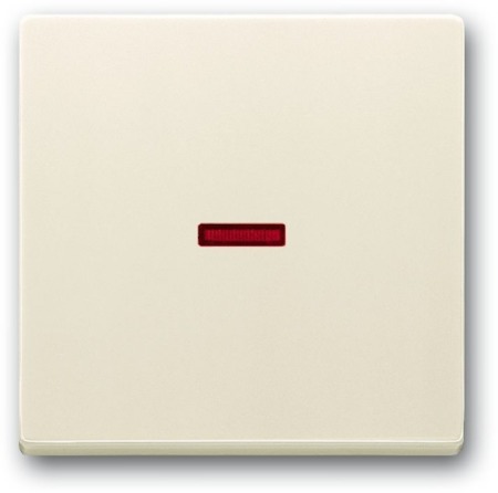 ABB 1751-0-2813 Клавиша для механизма 1-клавишного выключателя/переключателя/кнопки с красной линзой, серия solo/future, цвет savanne/слоновая кость