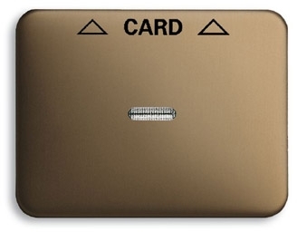 ABB 1710-0-3294 Плата центральная (накладка) для механизма карточного выключателя 2025 U, серия alpha nea, цвет бронза