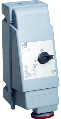 ABB 2CMA162336R1000 Switched interlocked socket-outlet, vertical, Heavy Duty, 6h, 32A, IP44, 3P+E