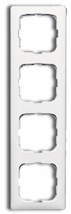 ABB 1725-0-1497 Рамка 4-постовая для кабель-каналов, серия Reflex SI, альпийский белый