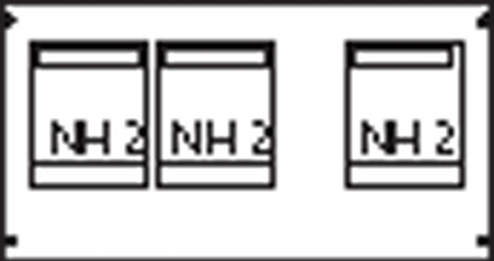 ABB AG93 Пластрон для 3 NH2 3ряда/3 рейки