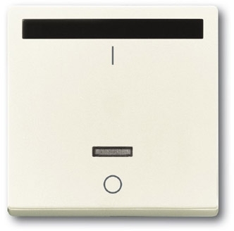 ABB 6020-0-1412 ИК-приёмник с маркировкой I/O для 6401 U-10x, 6402 U, серия solo/future, цвет chalet-white