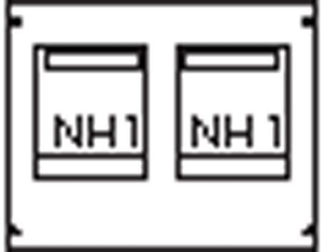 ABB AG82 Пластрон для 2 NH1 2ряда/3 рейки