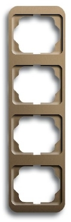 ABB 1754-0-1777 Рамка 4-постовая, вертикальная, серия alpha nea, цвет бронза