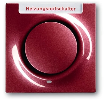 ABB 1753-0-0121 Клавиша для механизма 1-клавишного выключателя/переключателя/кнопки, с красной линзой, с маркировкой "HNS", серия impuls, цвет бордо/ежевика