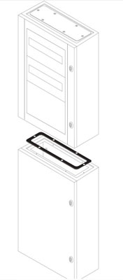 ABB GZ4020 Соединитель шкафов SR IP55 400x200мм ШхГ