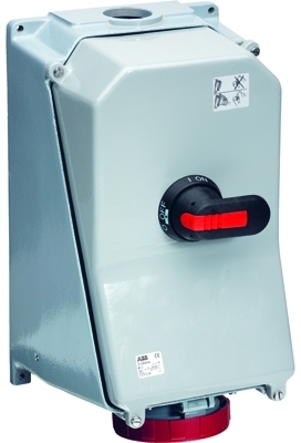 ABB 2CMA168048R1000 Switched interlocked socket-outlet, 6h, 125A, IP44, 3P+E