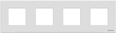ABB N2274 PL Рамка 4-постовая, серия Zenit, цвет серебристый