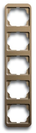 ABB 1754-0-1785 Рамка 5-постовая, вертикальная, серия alpha nea, цвет бронза