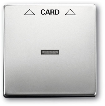 ABB 1710-0-3757 Плата центральная (накладка) для механизма карточного выключателя 2025 U, серия pur/сталь