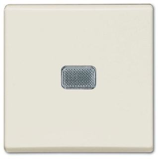 ABB 1012-0-2185 Механизм 1-клавишного, 1-полюсного выключателя с клавишей, с линзой подсветки, с неоновой лампой, серия Basic 55, цвет chalet-white