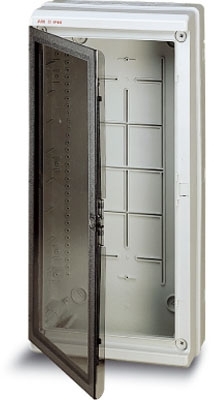 ABB 12796 EUROPA IP65 бокс настенный 275х570х140мм ШхВхГ прозр.дверь серый